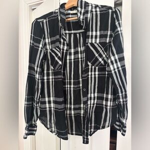 Lucky Brand Monochrome Checkered Shirt